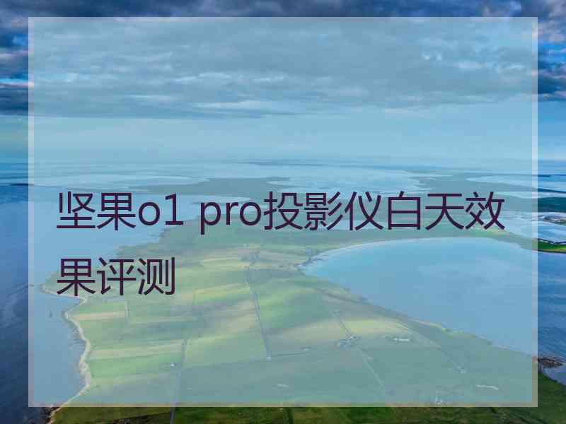 坚果o1 pro投影仪白天效果评测