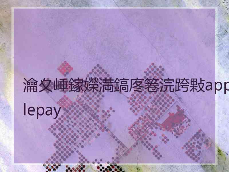 瀹夊崜鎵嬫満鎬庝箞浣跨敤applepay