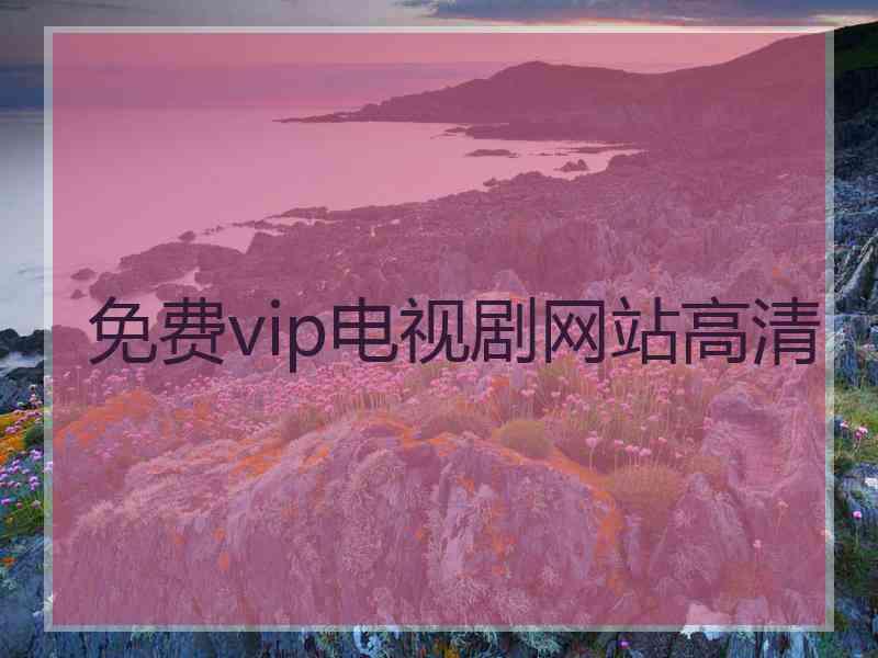 免费vip电视剧网站高清