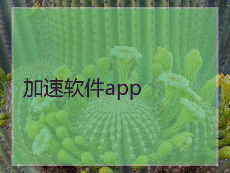 加速软件app