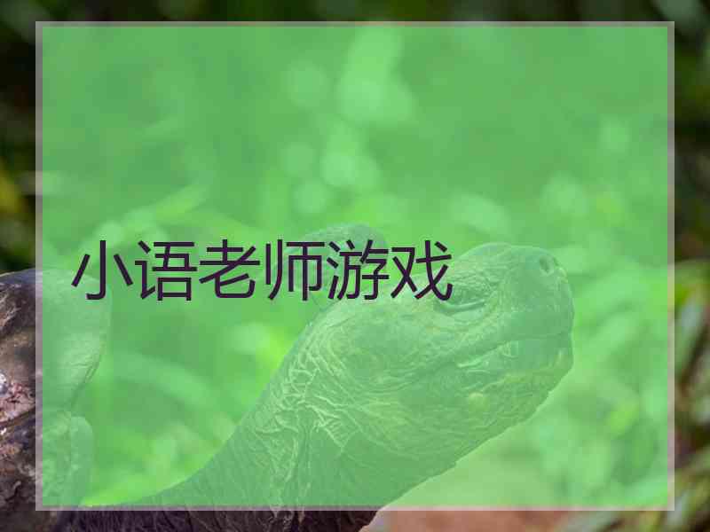 小语老师游戏