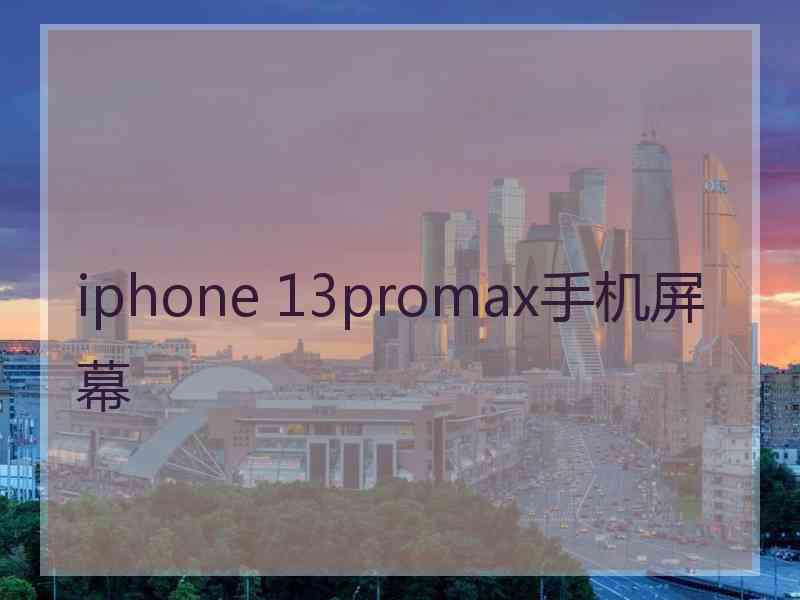 iphone 13promax手机屏幕