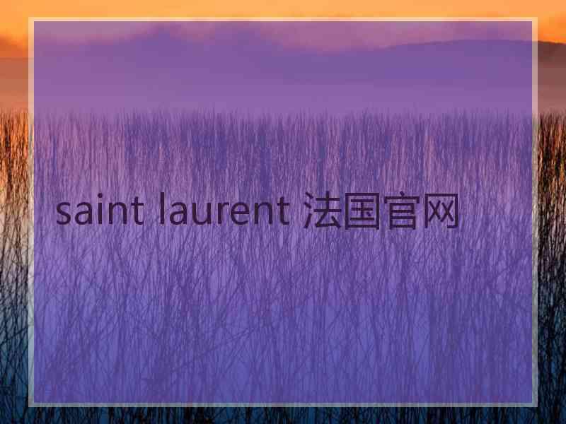 saint laurent 法国官网