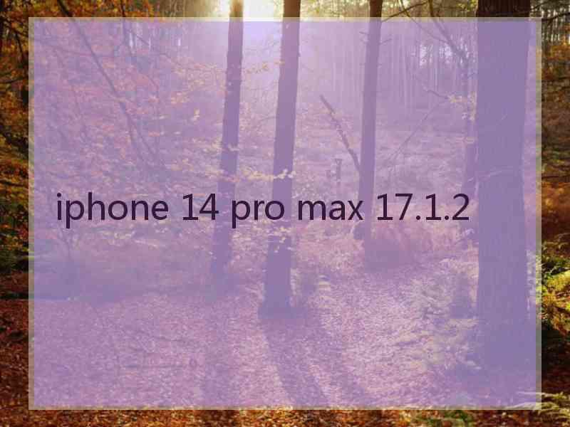 iphone 14 pro max 17.1.2