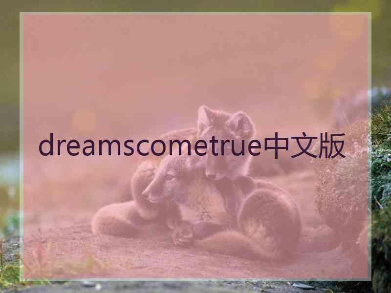 dreamscometrue中文版