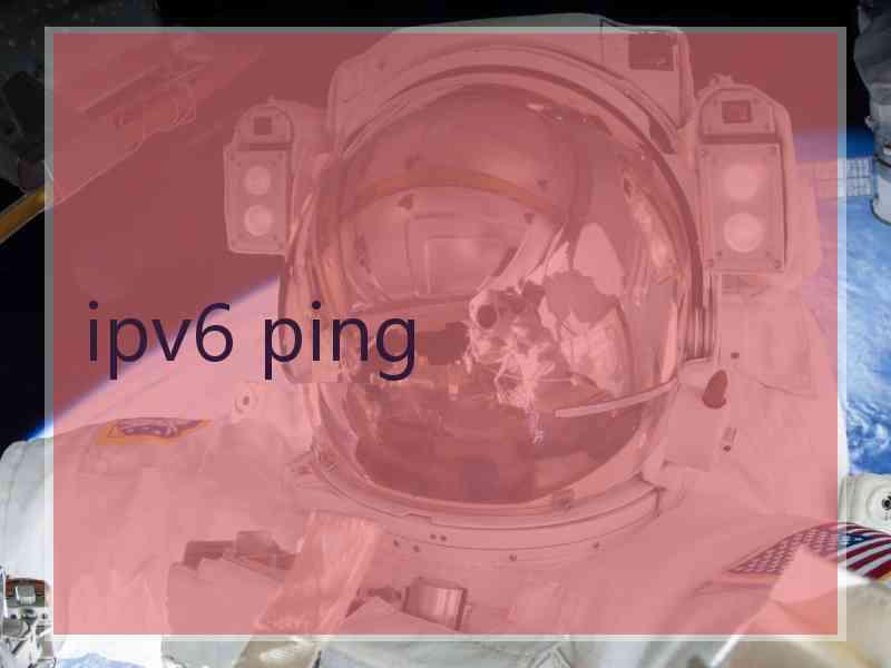 ipv6 ping