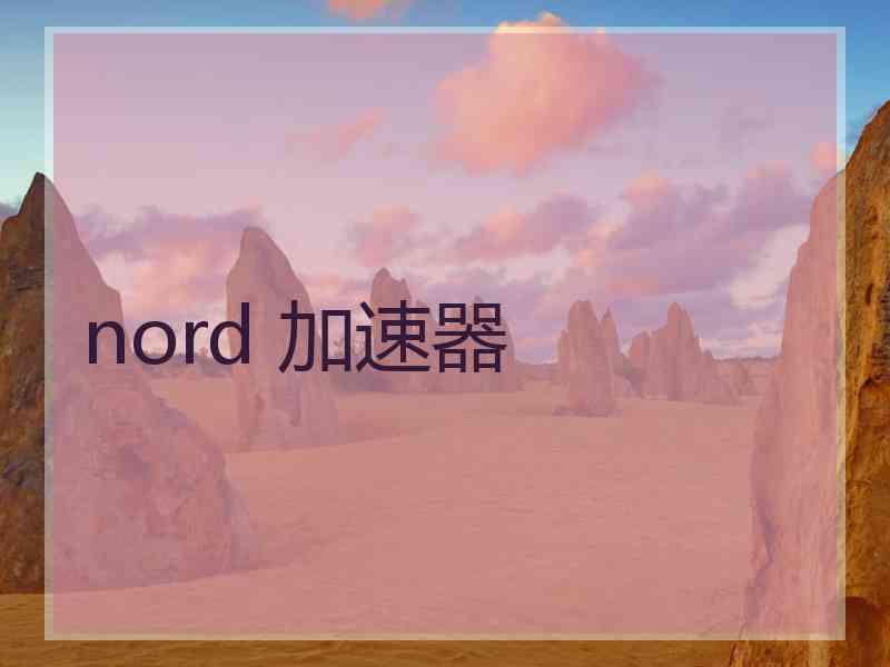 nord 加速器