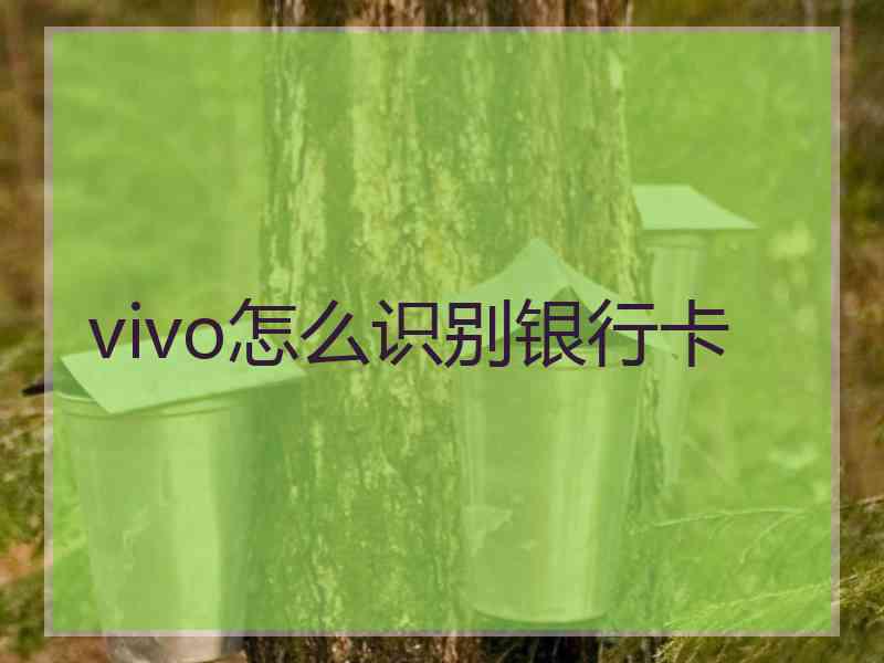 vivo怎么识别银行卡