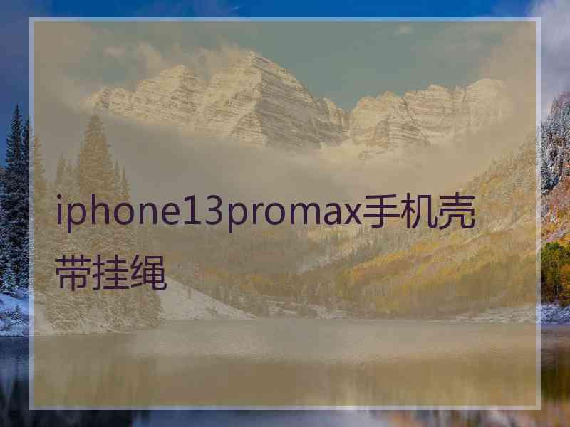 iphone13promax手机壳带挂绳