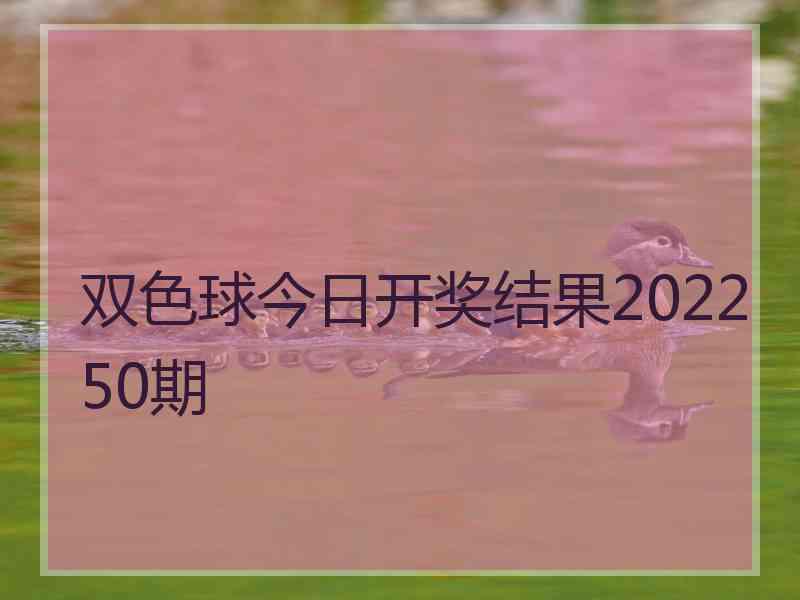 双色球今日开奖结果202250期