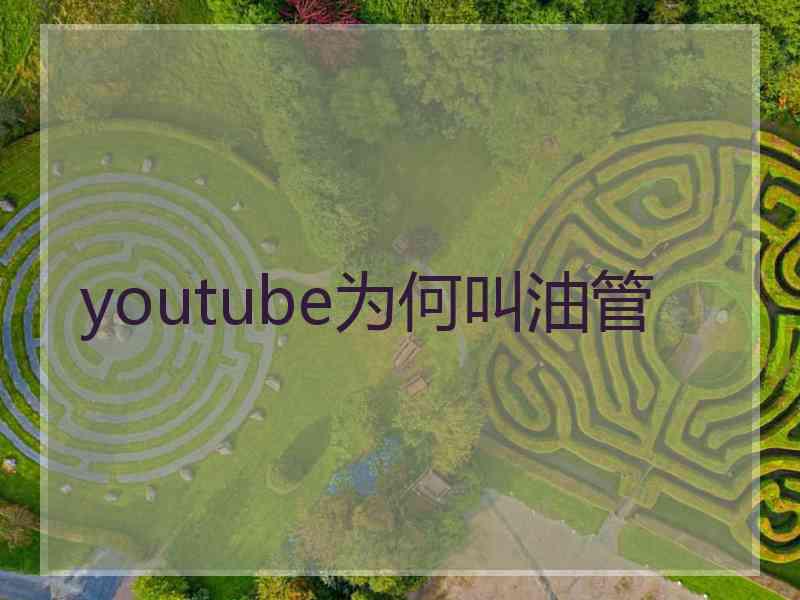 youtube为何叫油管