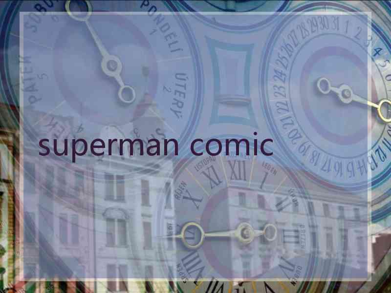 superman comic