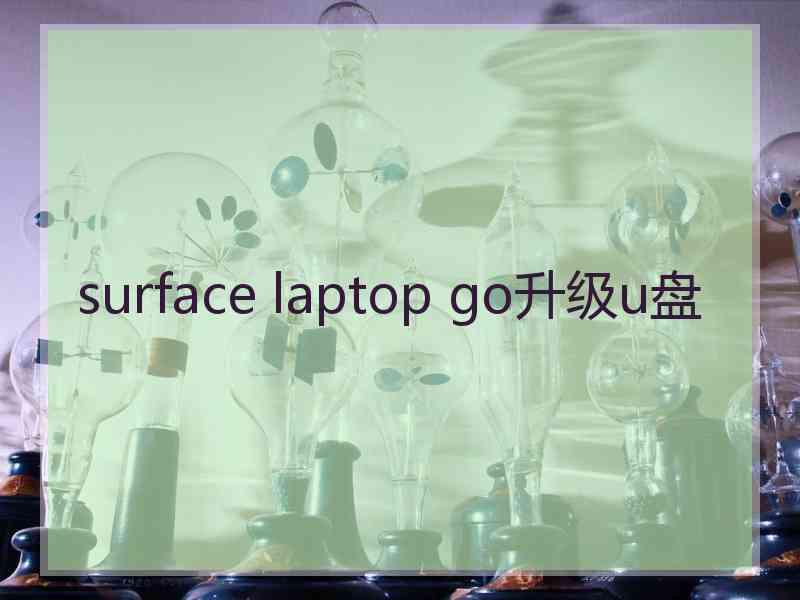 surface laptop go升级u盘