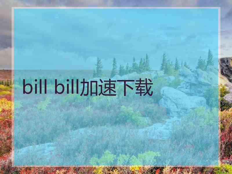 bill bill加速下载