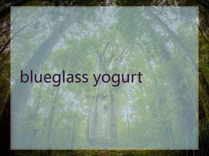 blueglass yogurt