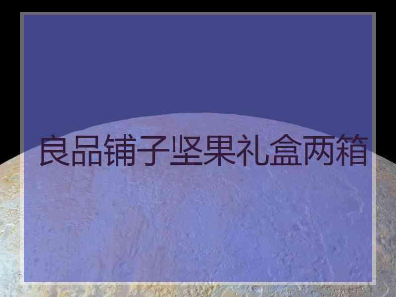 良品铺子坚果礼盒两箱