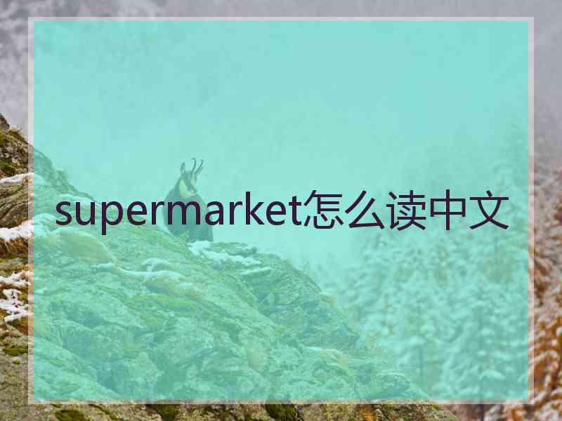 supermarket怎么读中文