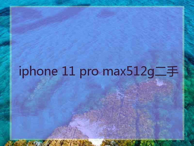 iphone 11 pro max512g二手