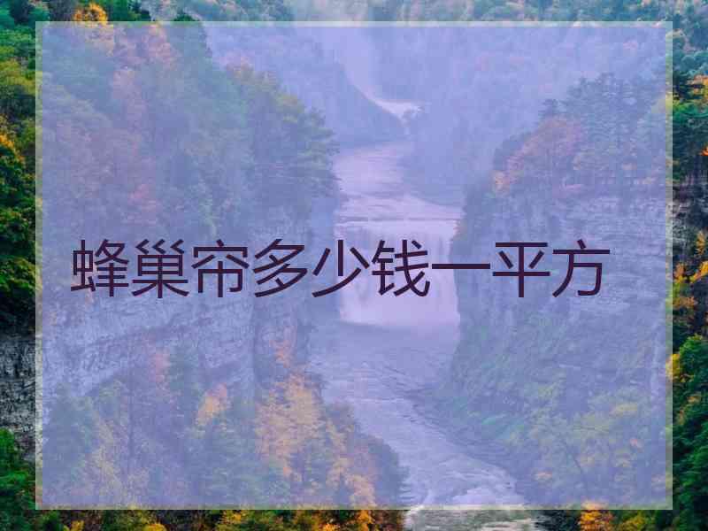 蜂巢帘多少钱一平方