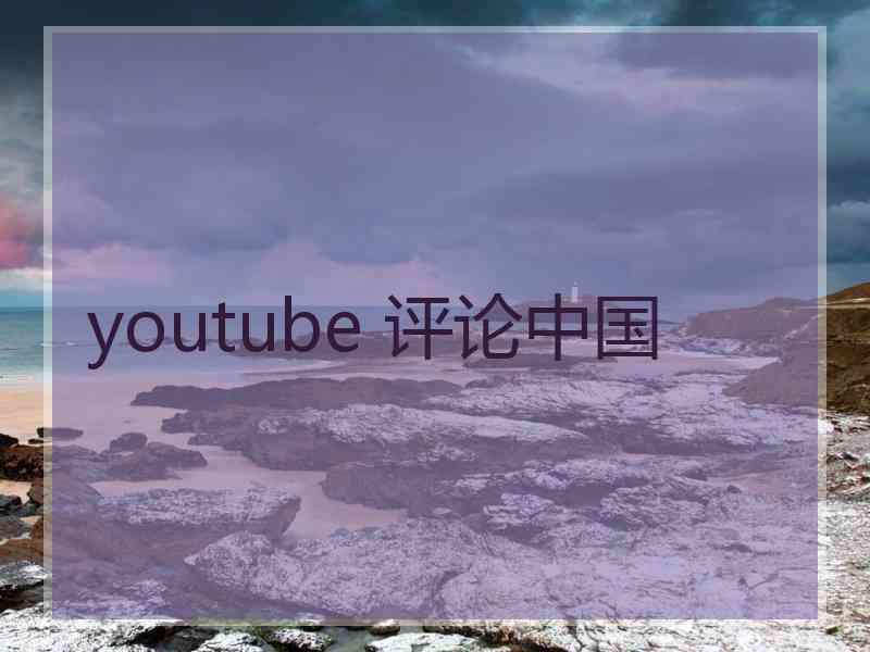 youtube 评论中国