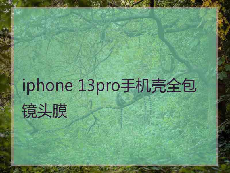 iphone 13pro手机壳全包镜头膜