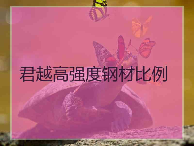 君越高强度钢材比例