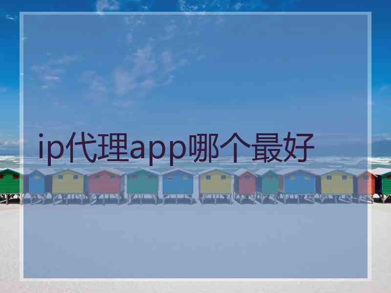 ip代理app哪个最好