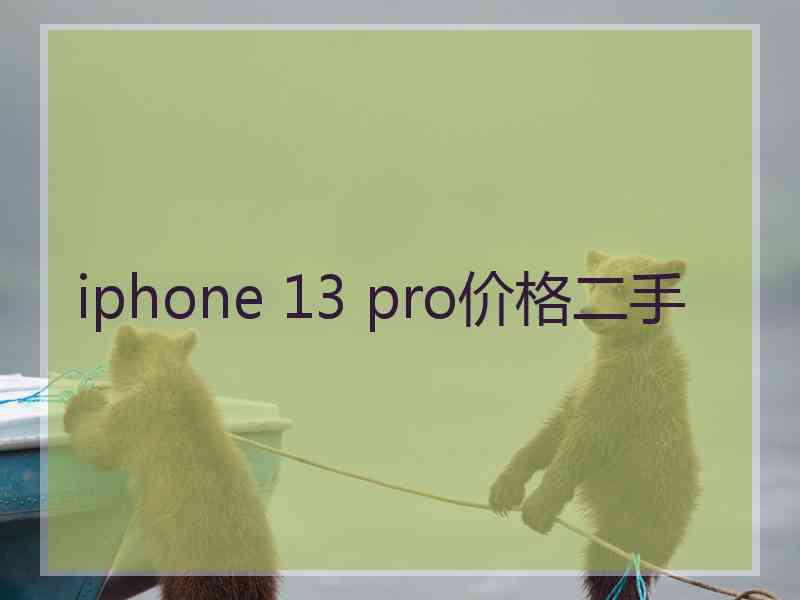 iphone 13 pro价格二手