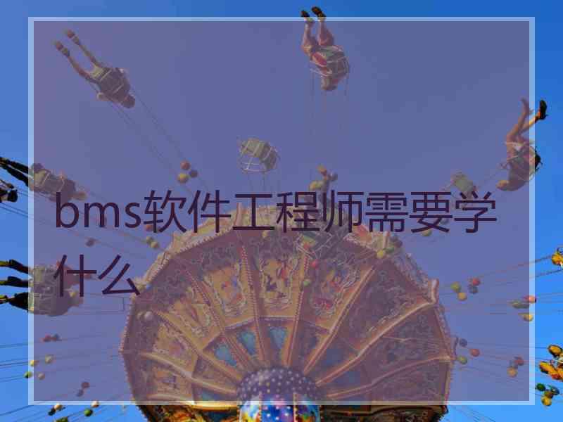 bms软件工程师需要学什么