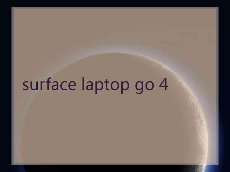 surface laptop go 4