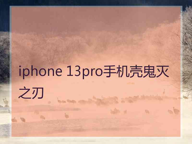 iphone 13pro手机壳鬼灭之刃