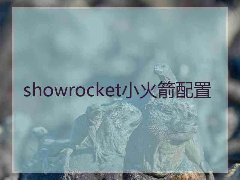 showrocket小火箭配置