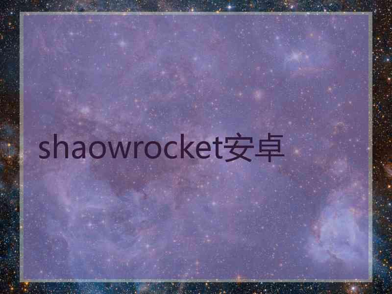 shaowrocket安卓