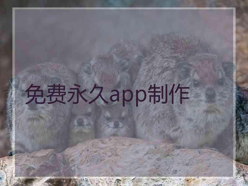 免费永久app制作