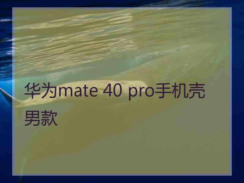 华为mate 40 pro手机壳 男款