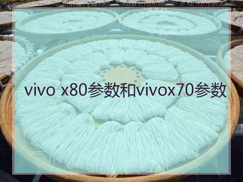 vivo x80参数和vivox70参数