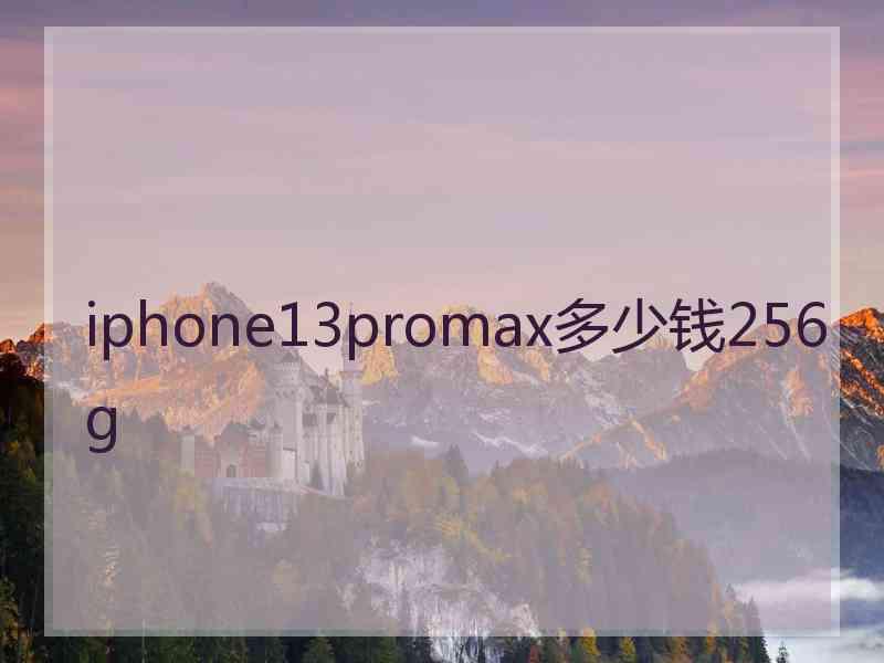 iphone13promax多少钱256g