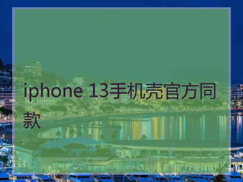 iphone 13手机壳官方同款