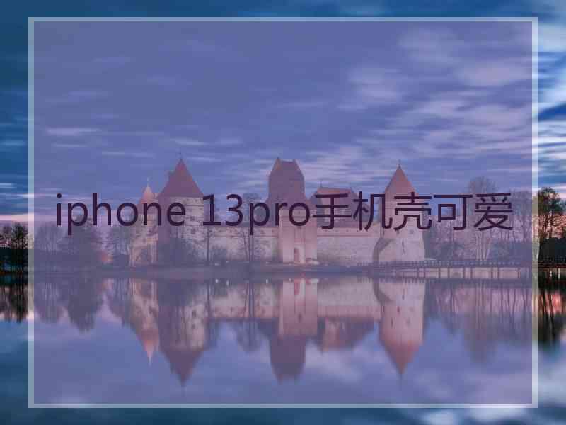 iphone 13pro手机壳可爱