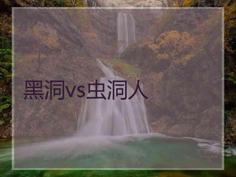 黑洞vs虫洞人