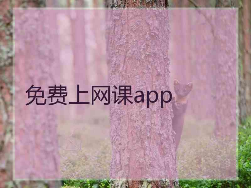 免费上网课app