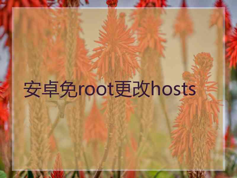 安卓免root更改hosts