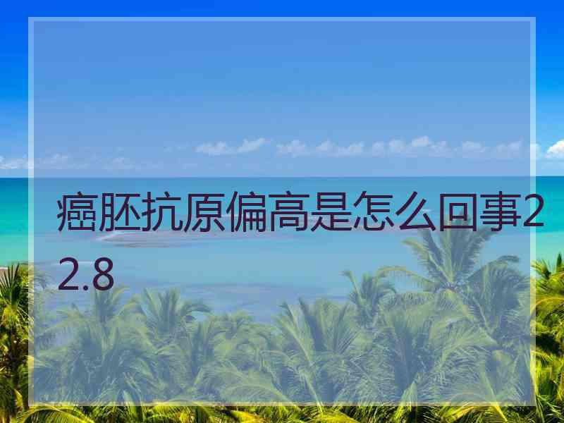 癌胚抗原偏高是怎么回事22.8