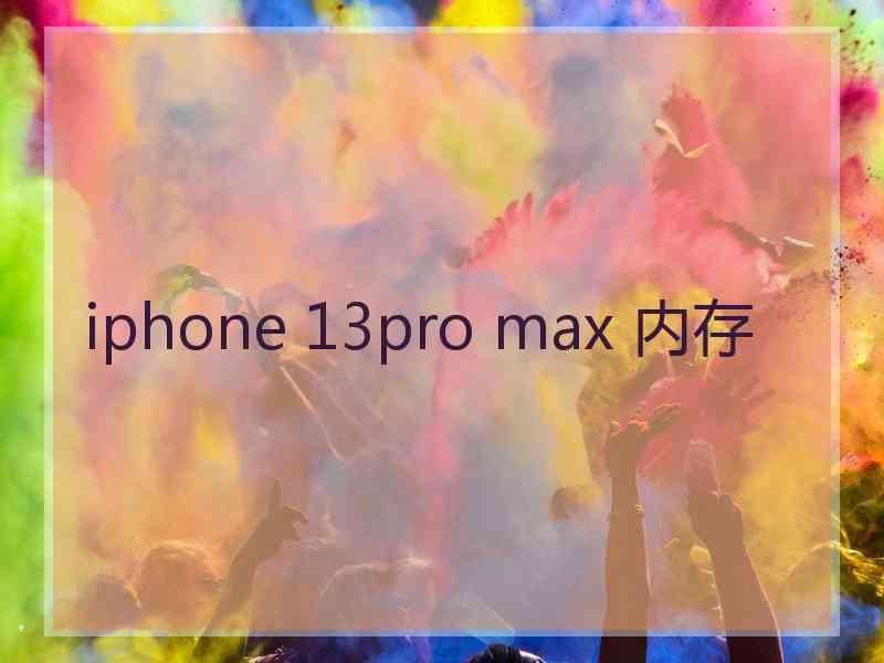 iphone 13pro max 内存