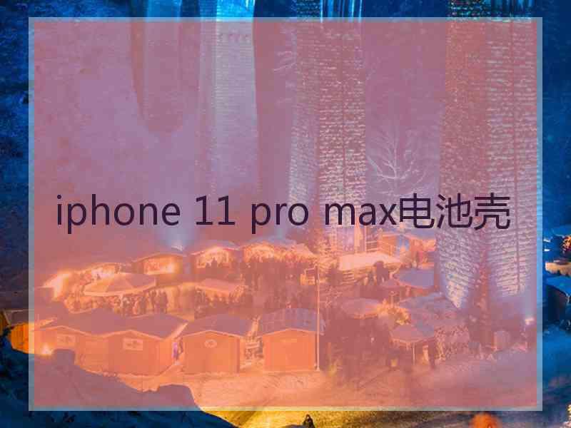 iphone 11 pro max电池壳