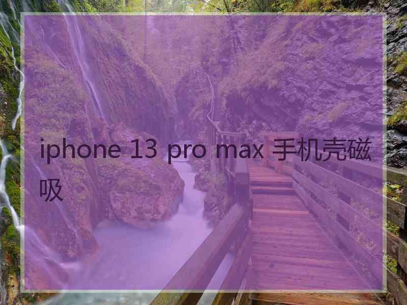 iphone 13 pro max 手机壳磁吸