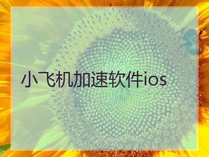 小飞机加速软件ios