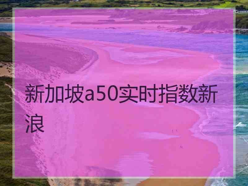 新加坡a50实时指数新浪