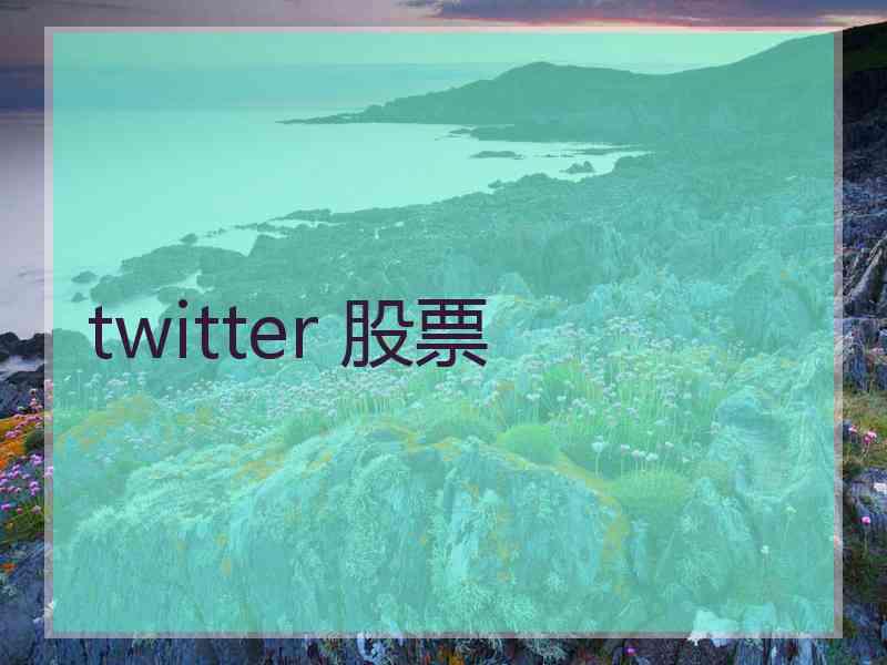 twitter 股票