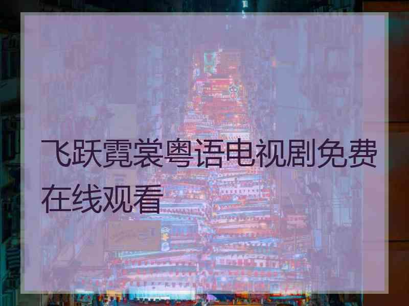 飞跃霓裳粤语电视剧免费在线观看